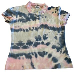 Lacoste Tie Dye Polo RARE VINTAGE NWOT